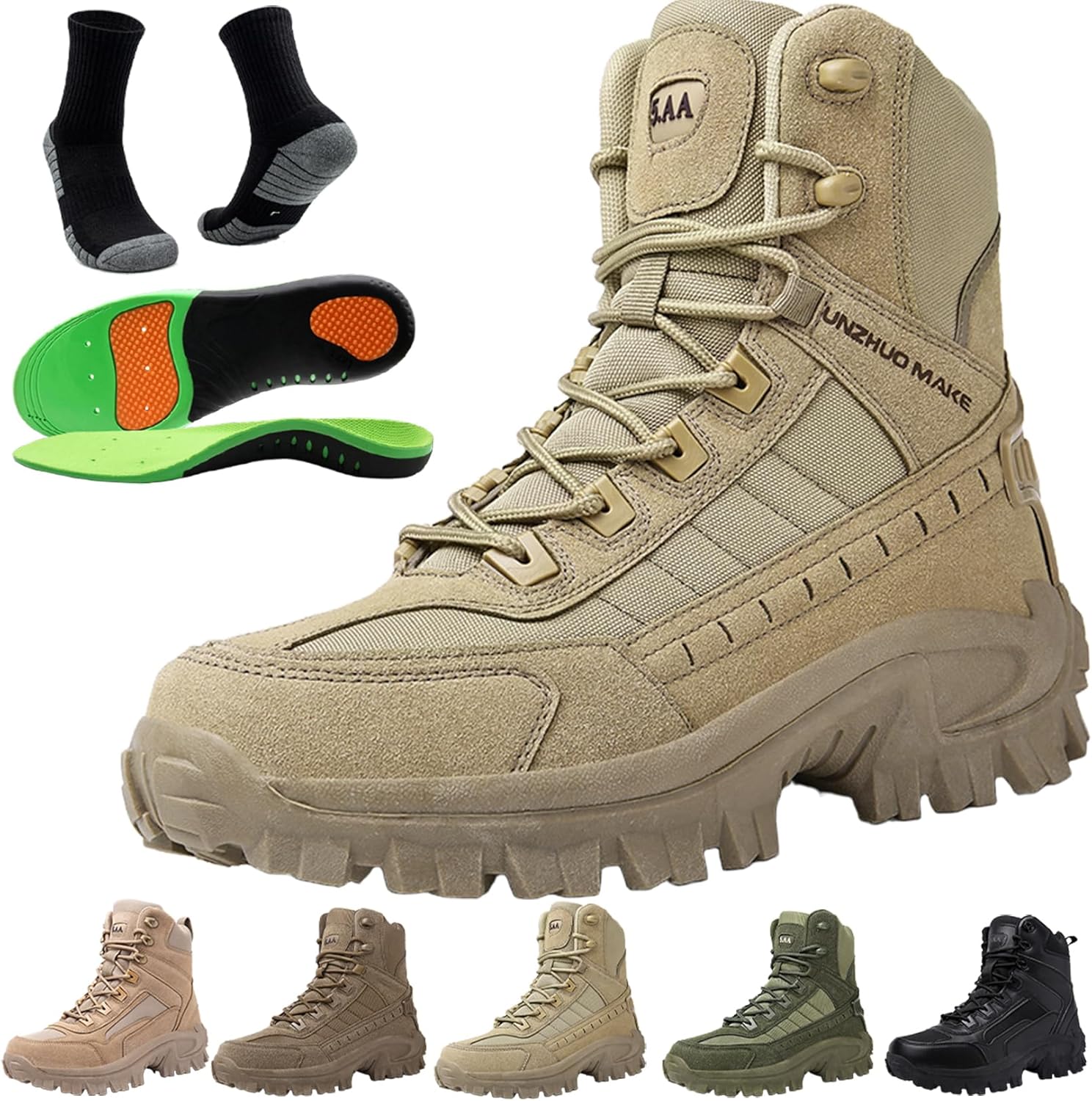 

Мужские ортопедические рабочие ботинки 2026 года с защитой от проколов, водонепроницаемые, противорастяжительные, походные ботинки, ботинки для активного отдыха, обувь для походов для мужчин Acmedica, Sand