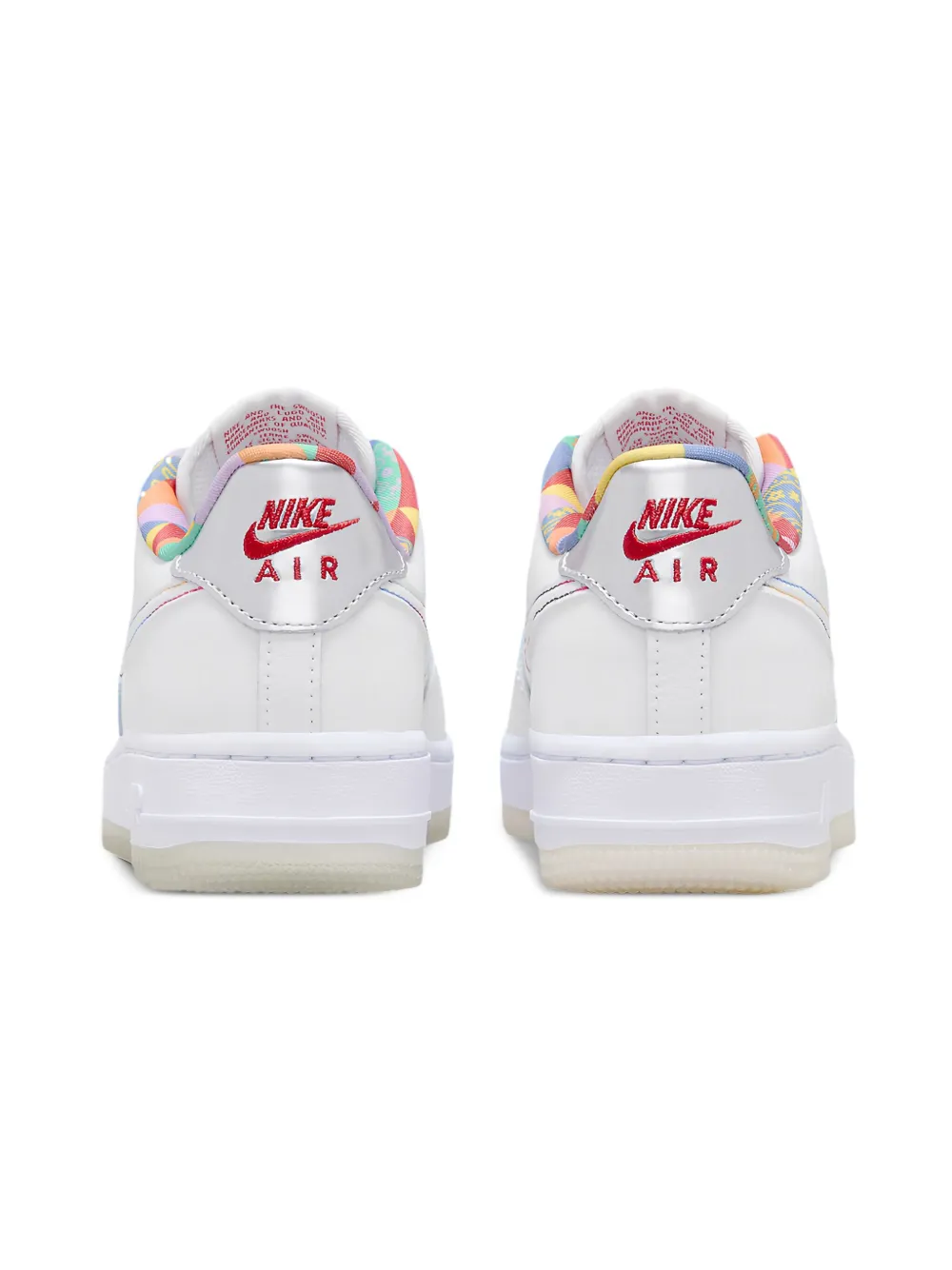 Кроссовки Air Force 1 Low LV8 White Playful Print Nike Kids, белый — фото 4