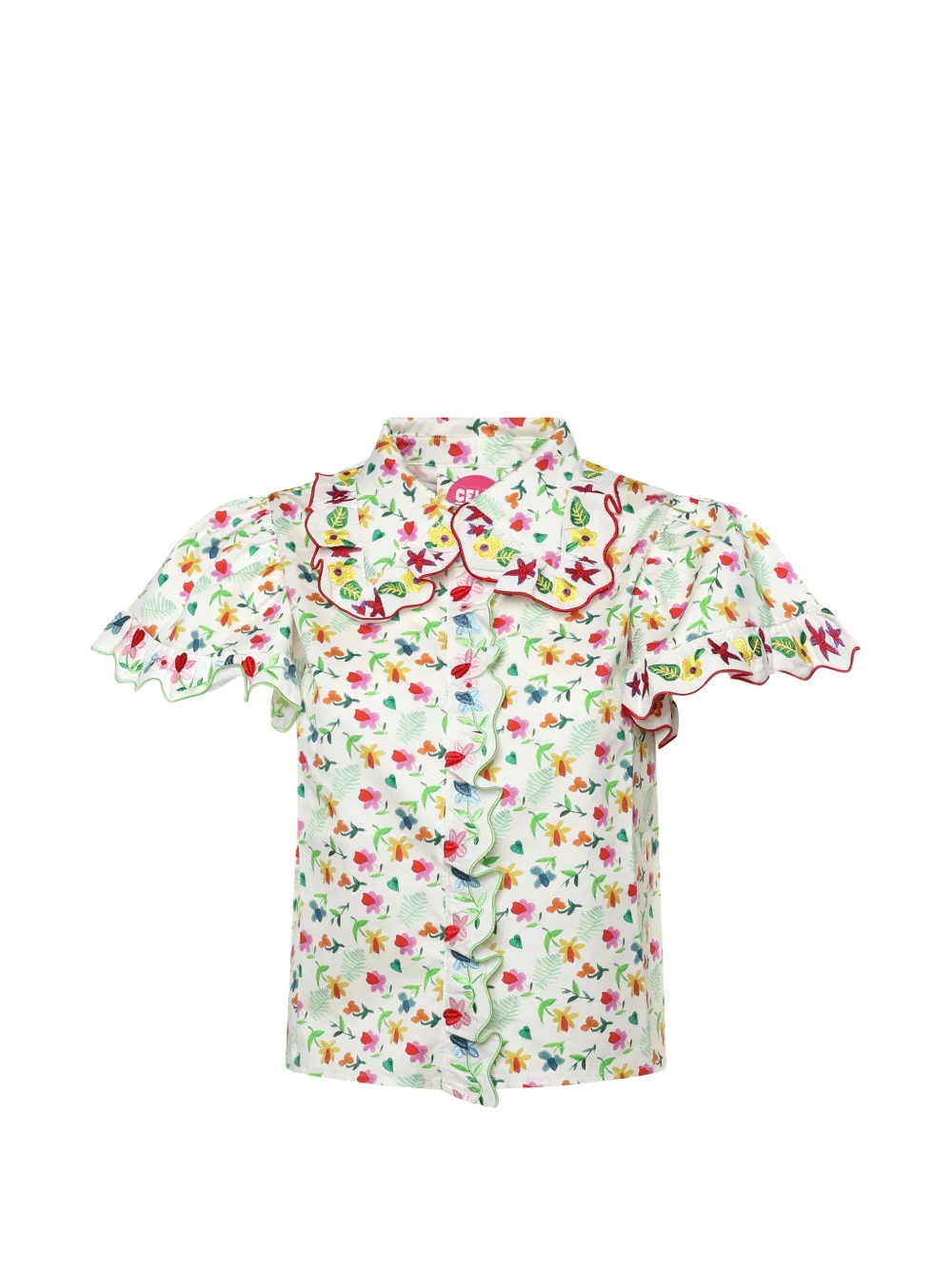 

Топ Sailing с оборками и воланами Celia B, белый