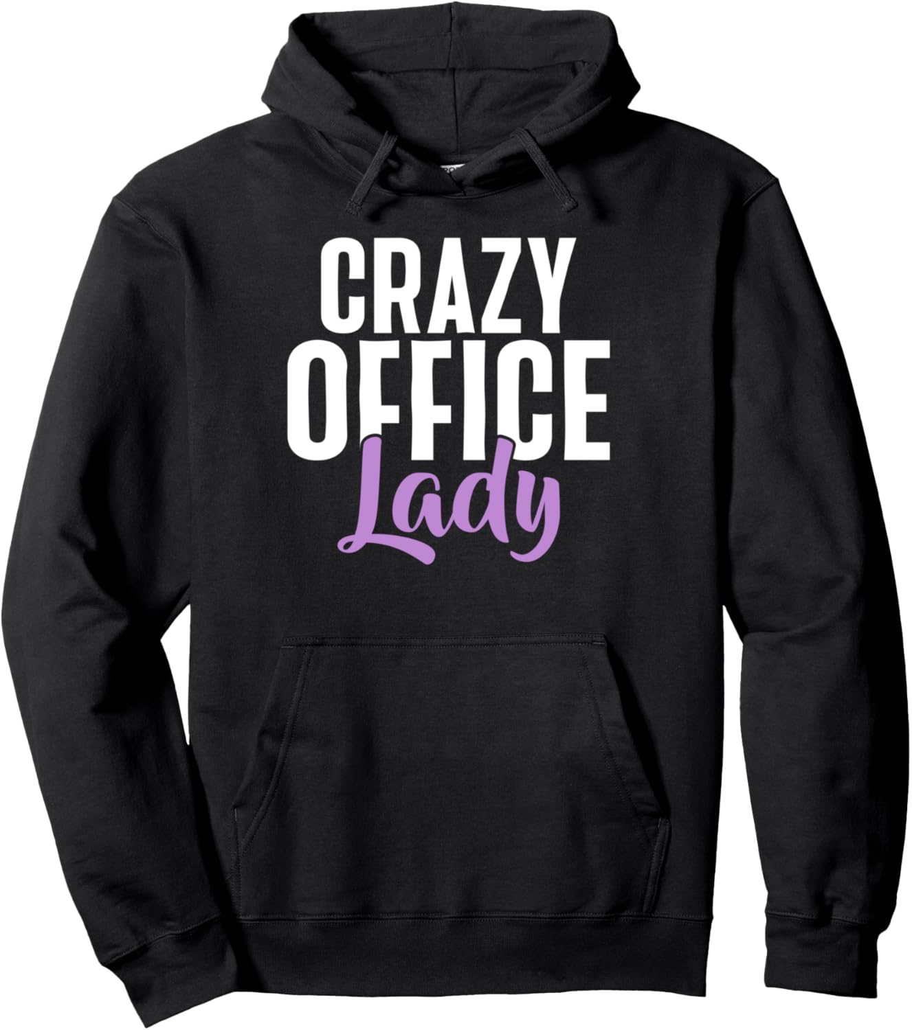 

Худи Сумасшедшая офисная леди Office Gifts & Office Gadgets, черный