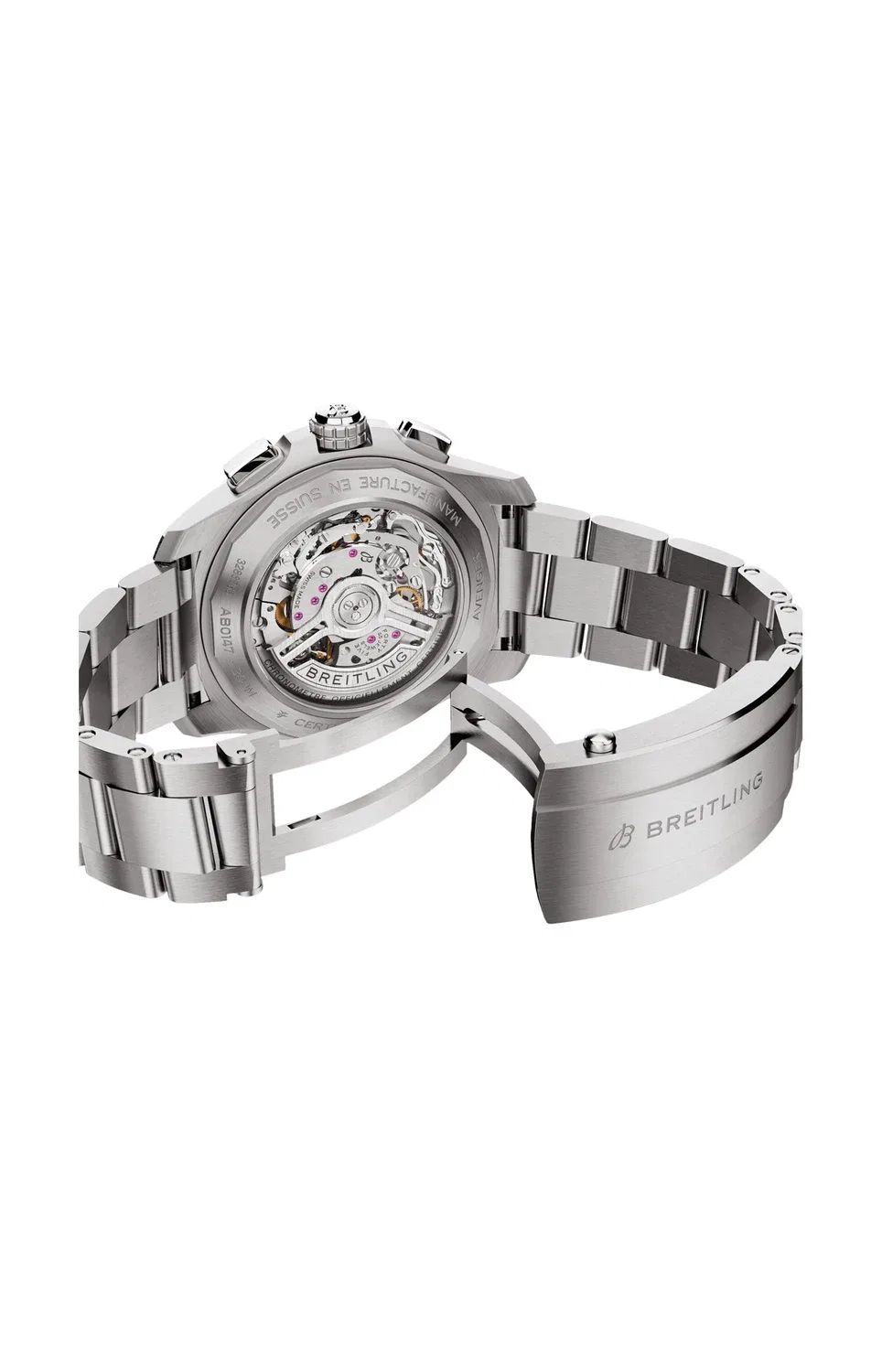 АВЕНДЖЕР B01 ХРОНОГРАФ 44 - AB0147101C1A1 BREITLING, серебряный — фото 4