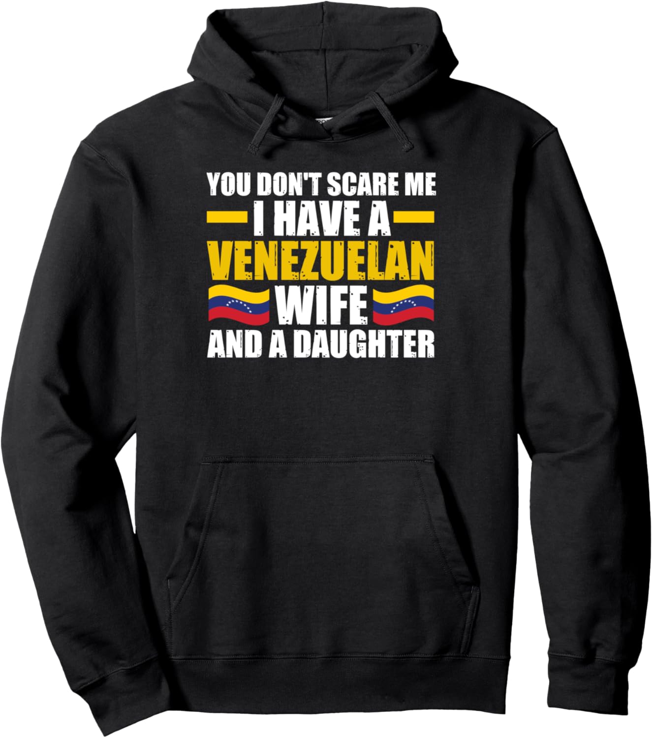 

Не бойся. У меня жена из Венесуэлы. Венесуэльская толстовка Venezuelan Roots Venezuelan Flag Gift Idea, черный