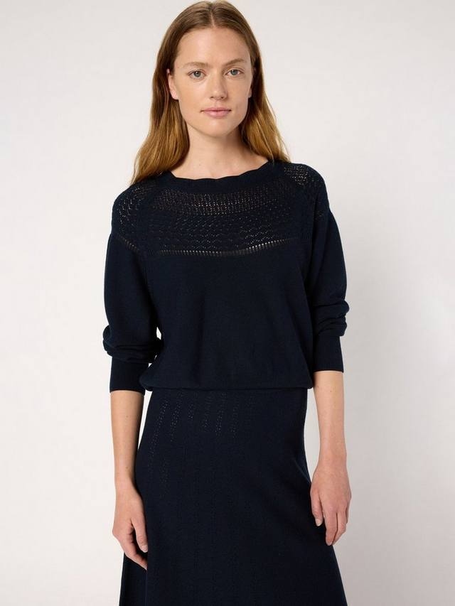 

Свитер Eleo Pointelle с кокеткой Gerard Darel, Navy