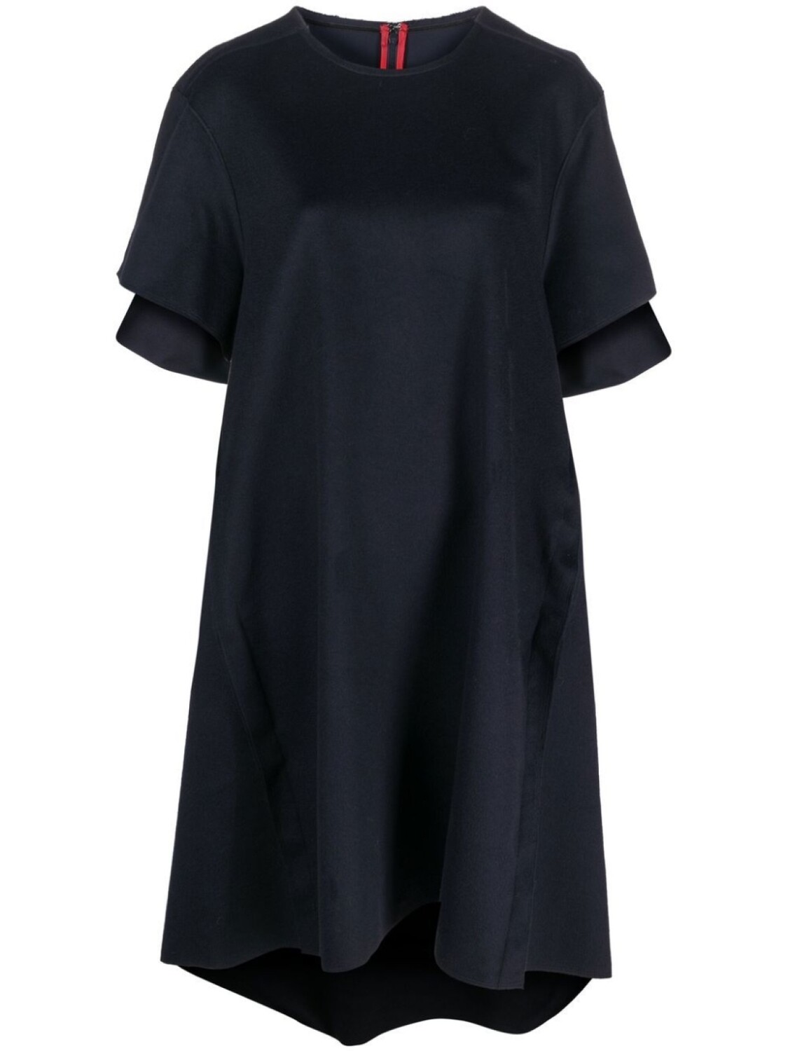 

Кашемировое платье с короткими рукавами Maison Margiela, синий