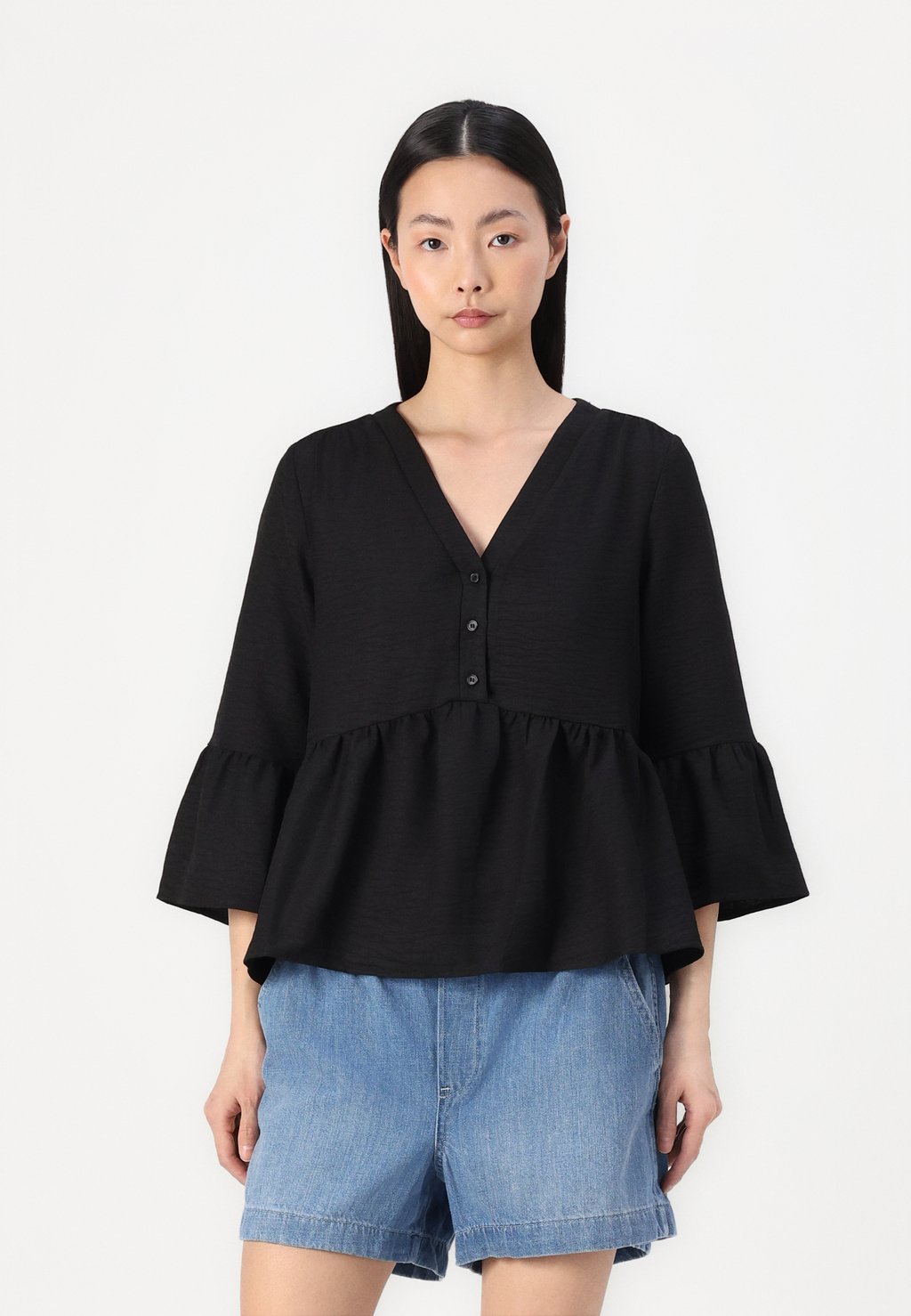 

Блуза VMMELONY BUTTON Vero Moda, черный