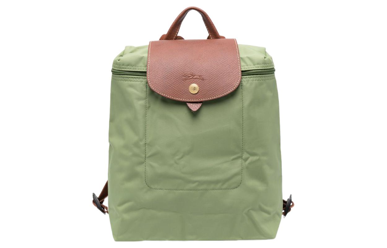 

LONGCHAMP Холщовый рюкзак Le Pliage, стандартный, женский, зеленый