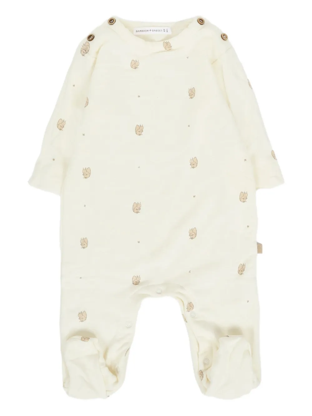 

Ползунки с принтом белки Bamboom, нейтральный