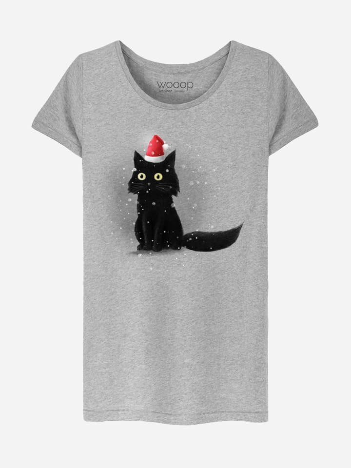 

Футболка WOOOP Shirt Christmas Cat, серый