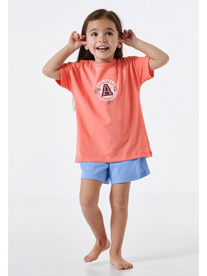 

Schiesser Пижама оранжевого/светло-голубого цвета