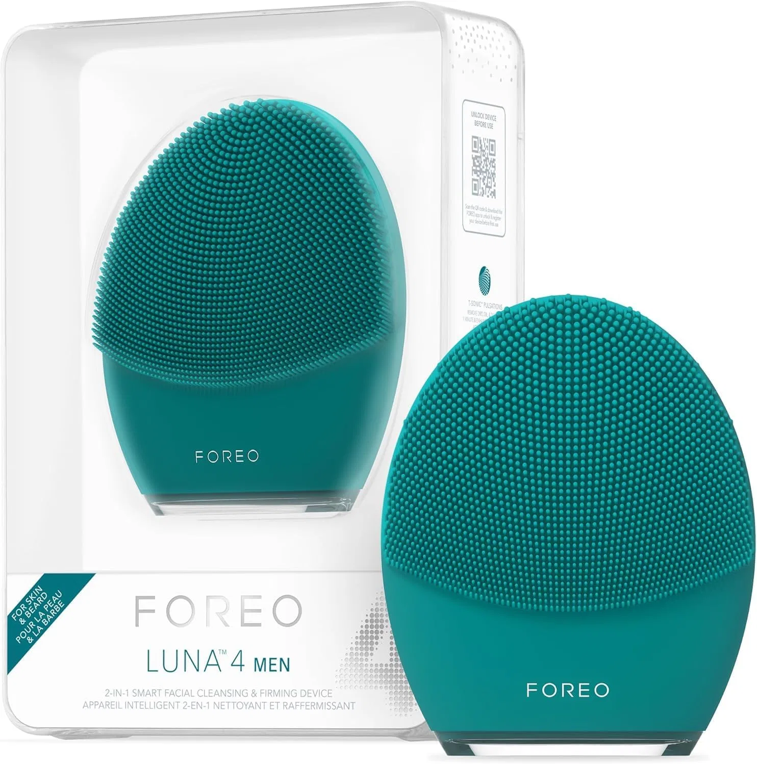 Щетка для чистки лица и бороды FOREO Luna 4 Men с массажем Foreo