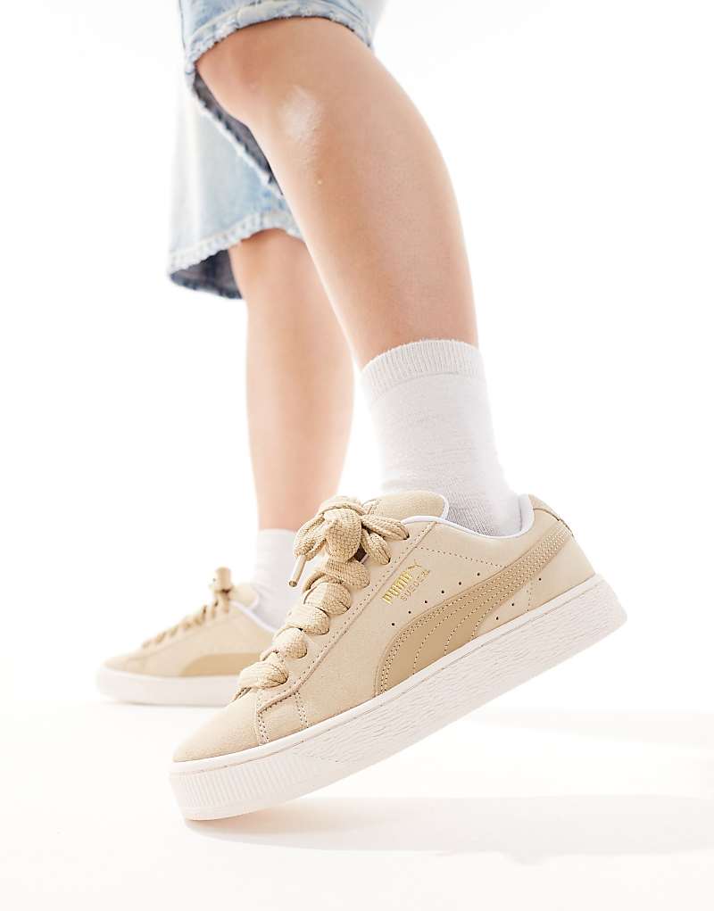 

Бежевые кроссовки PUMA Suede XL, Бежевый, Бежевые кроссовки PUMA Suede XL