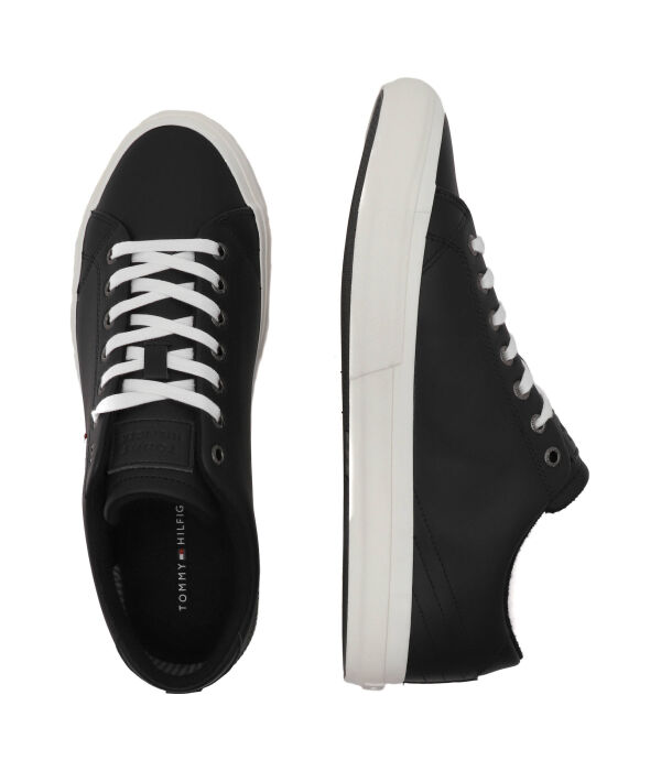 Кожаные кроссовки th hi vulc street low leather Tommy Hilfiger, синий — фото 4