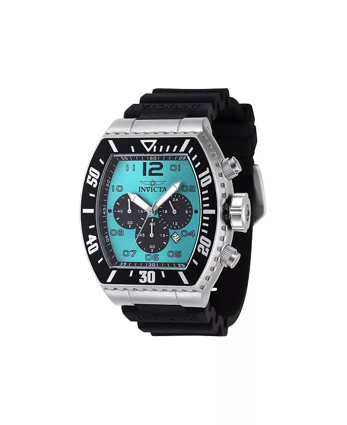 

Мужские часы 47285 Pro Diver Quartz Chronograph, черный корпус, бирюзовый циферблат Invicta