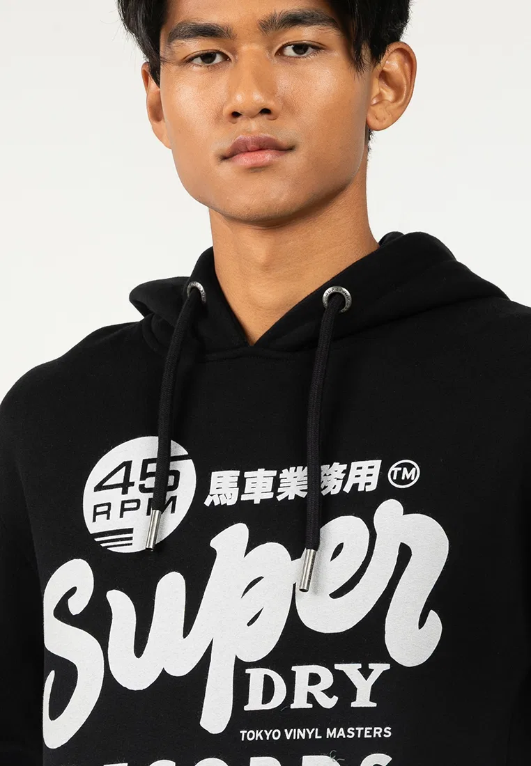 Худи, Records, мужское Superdry, черный — фото 3