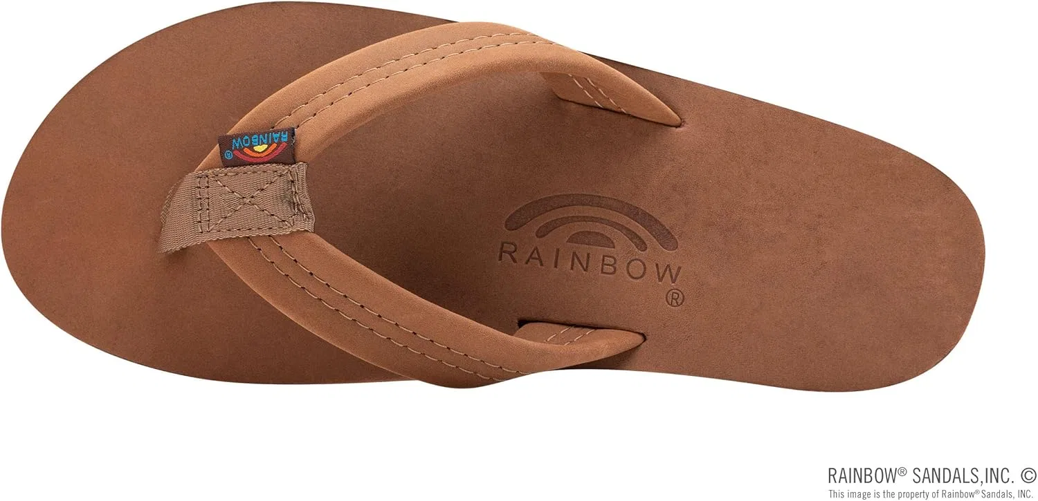 Мужские сандалии Rainbow из двухслойной кожи с поддержкой свода стопы Rainbow Sandals, Redwood — фото 3