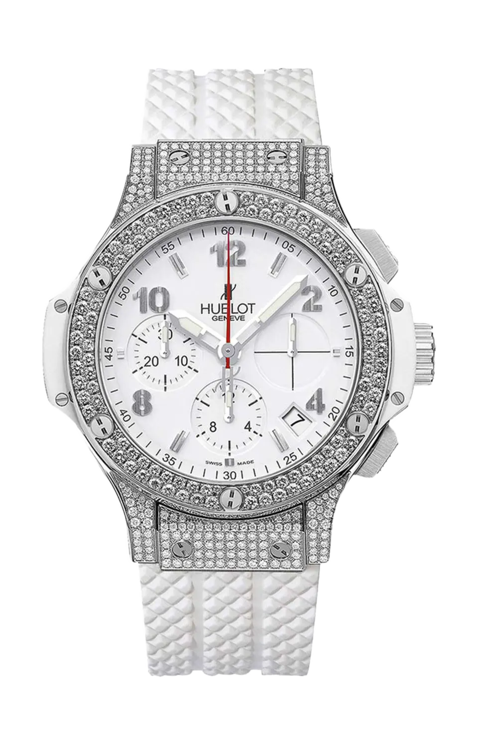 

Часы steel white pave' Hublot