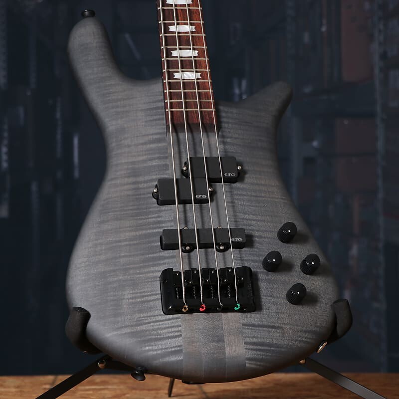 

Басс гитара Spector Euro 4LX Electric Bass Guitar in Trans Black Stain Matte