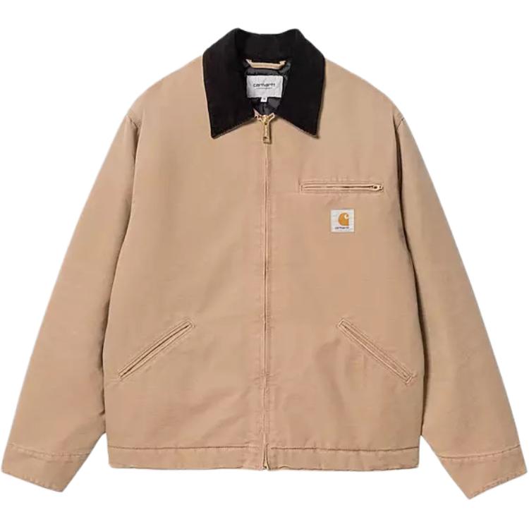 

Carhartt WIP Винтажная куртка из состаренного холста Detroit, Khaki