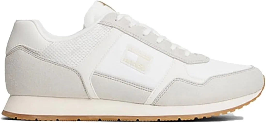 Мужские кроссовки Tommy Jeans TJM Runner Casual Em0em01590 Low Top, White Ecru — фото 3