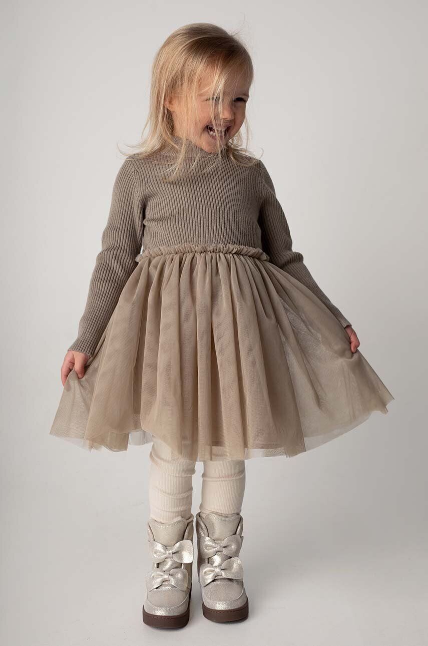 

Donsje Lotus Dress платье для маленькой девочки, коричневый