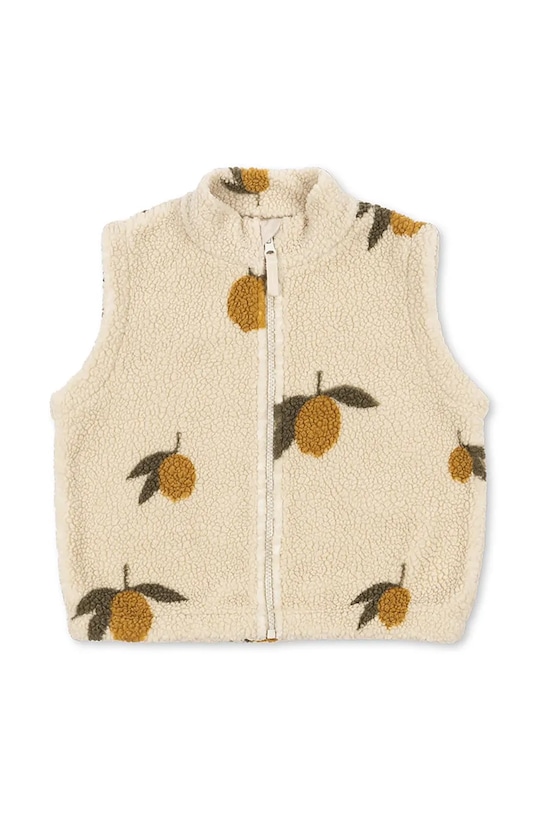 Детский жилет JODY TEDDY VEST GRS Konges Sløjd, бежевый — фото 2