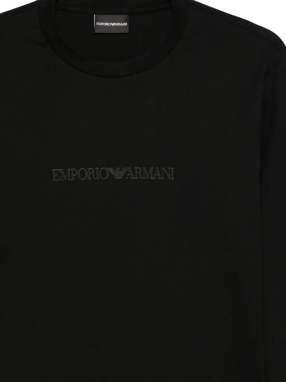 Футболка с длинным рукавом Emporio Armani, черный — фото 3