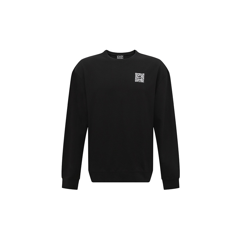 

EMPORIO ARMANI Толстовка EA7 SS23 мужская черная, Черный, EMPORIO ARMANI Толстовка EA7 SS23 мужская черная