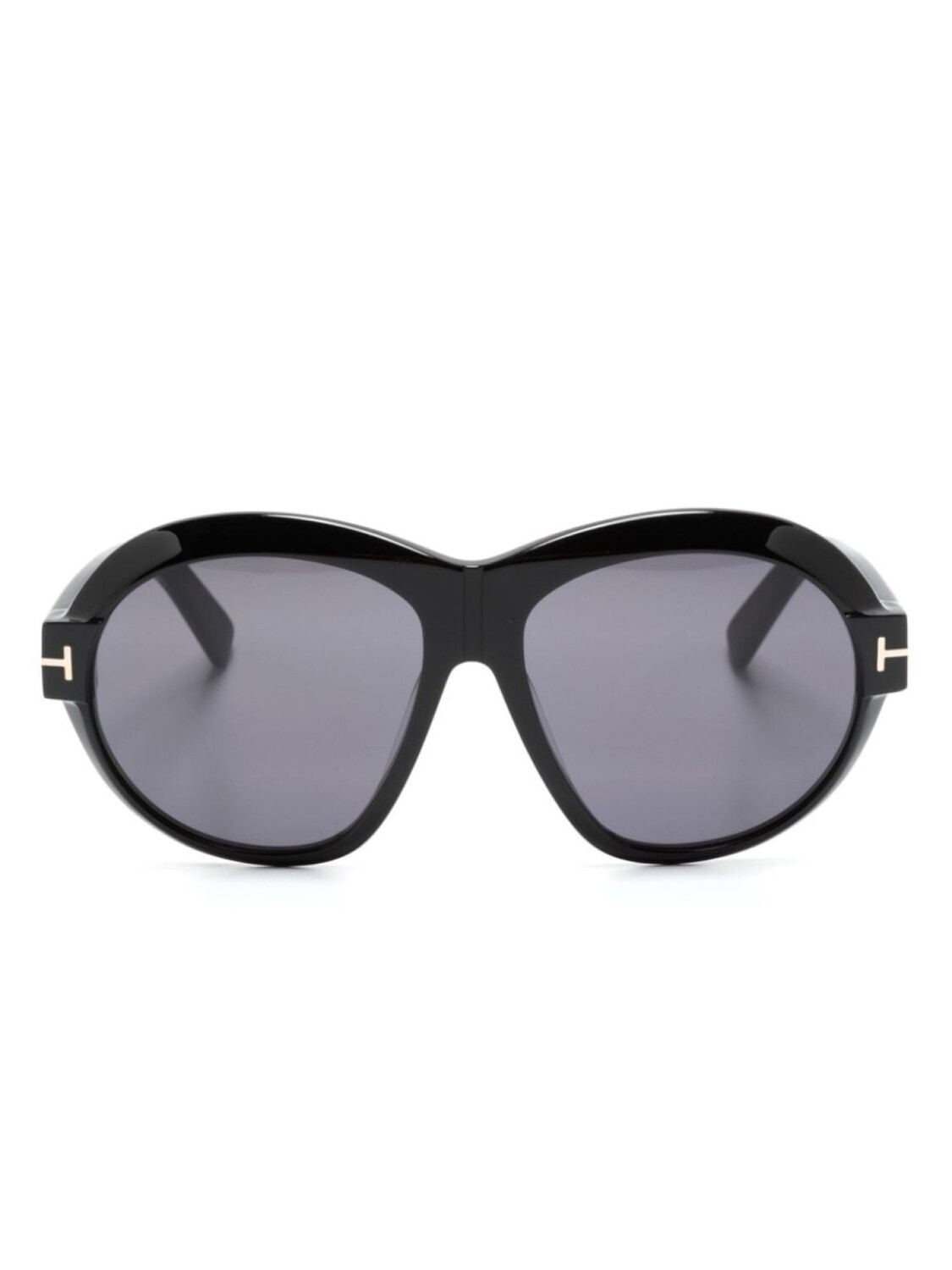 

TOM FORD Eyewear солнцезащитные очки Inger в массивной оправе, черный