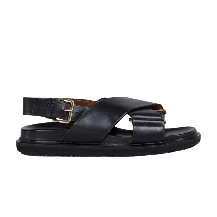 Сандалии Marni Wmns Fussbett Criscross Sandals Black, черный
