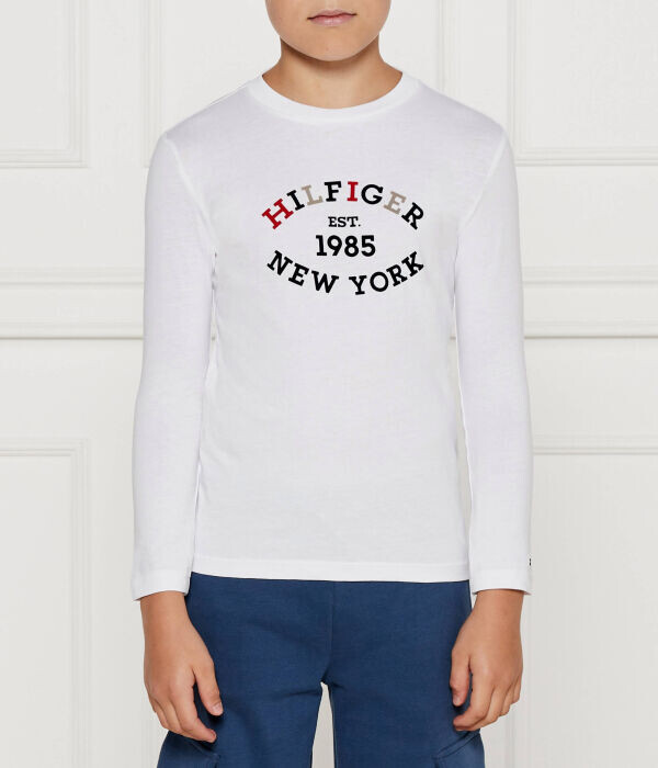 

Лонгслив Tommy Hilfiger Slim Fit, белый