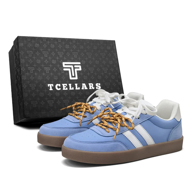 Кроссовки для скейтбординга мужские low top TCELLARS, Powder Blue (Double Shoelace)