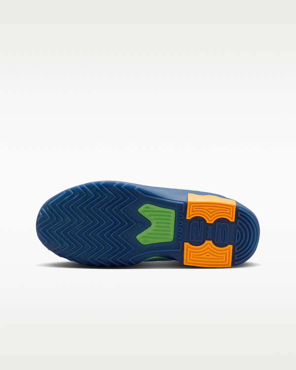 Детские баскетбольные кроссовки LeBron Witness 9, University Blue/Midnight Navy/Lime Blast/Black — фото 2