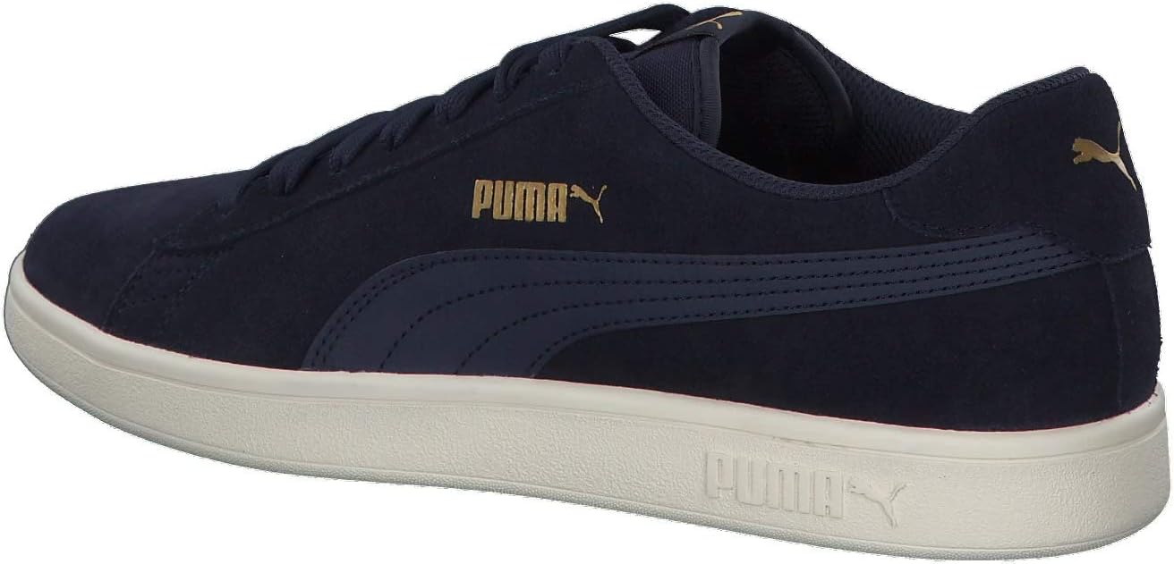 Кроссовки Puma Smash V2 Low-Top для взрослых унисекс, синий/золотой/белый — фото 3