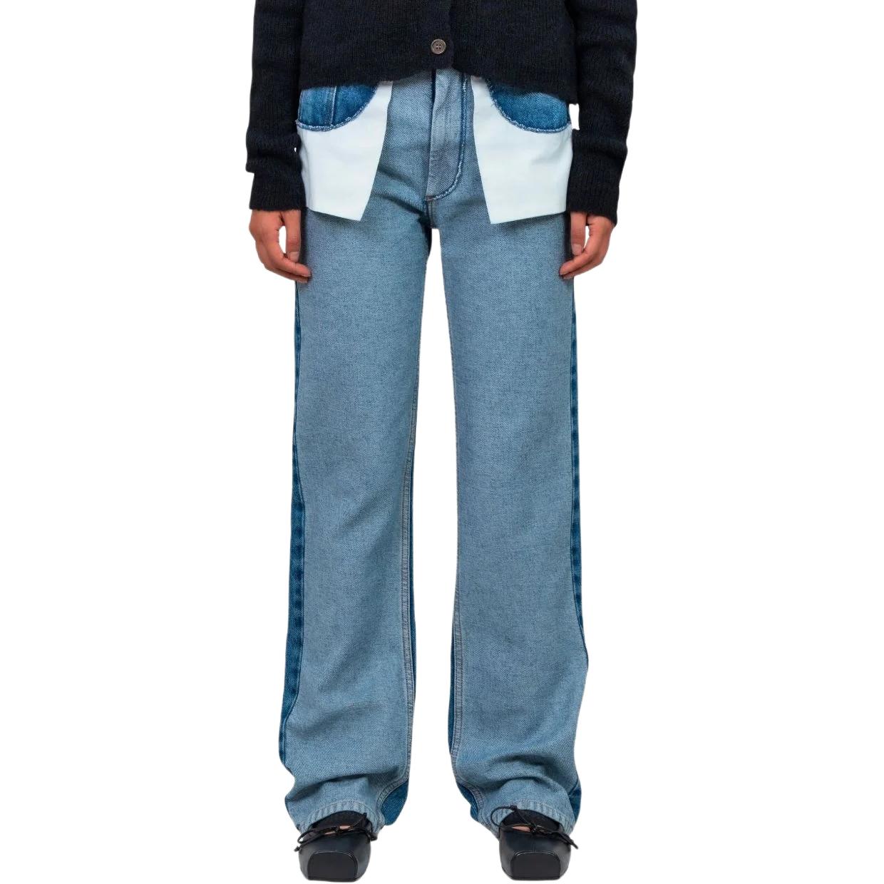 

Прямые джинсы Panel MM6 Maison Margiela, синий