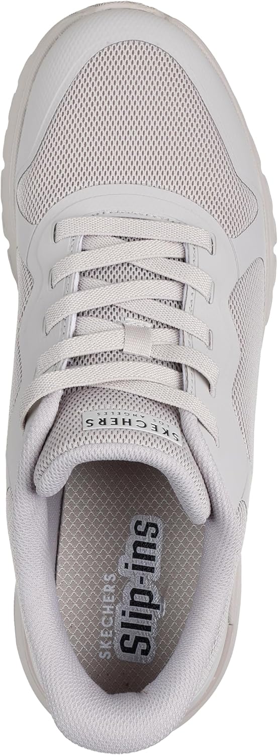 Мужские слипоны Skechers Uno Flex - Ez Air Hands Free, Taupe — фото 3