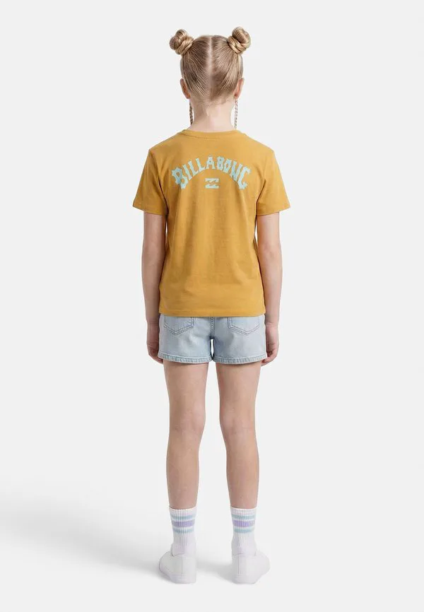 Футболка унисекс с принтом «волна арки» Billabong, Honey Mustard/Solid — фото 2