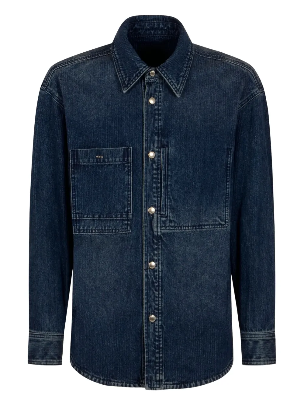 

Рубашка с карманом Wooyoungmi, синий