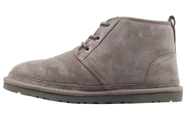Зимние ботинки мужские Ugg на шнуровке, серый — фото 2