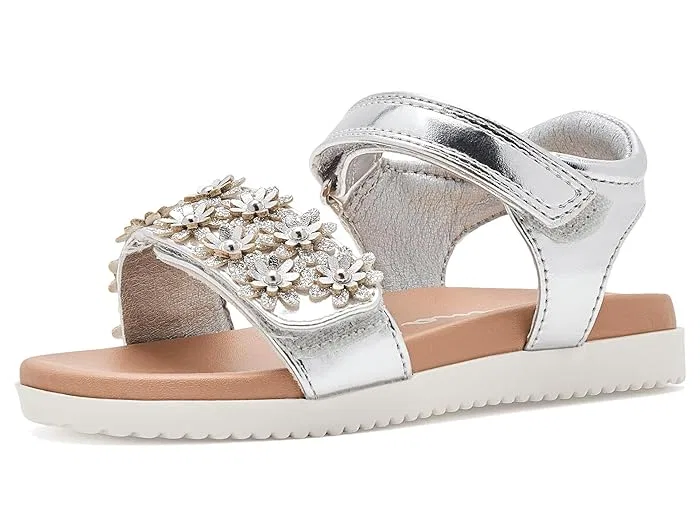 Сандалии с цветочной аппликацией Neriah Nina Kids, Silver