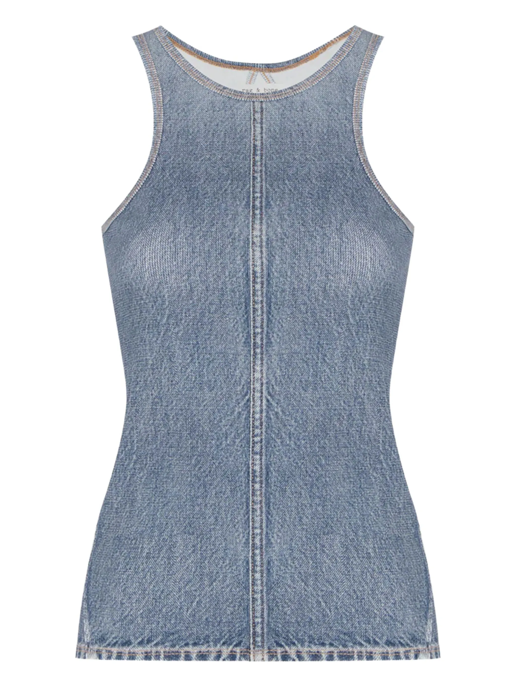 

Топ с эффектом денима Rag & Bone, синий