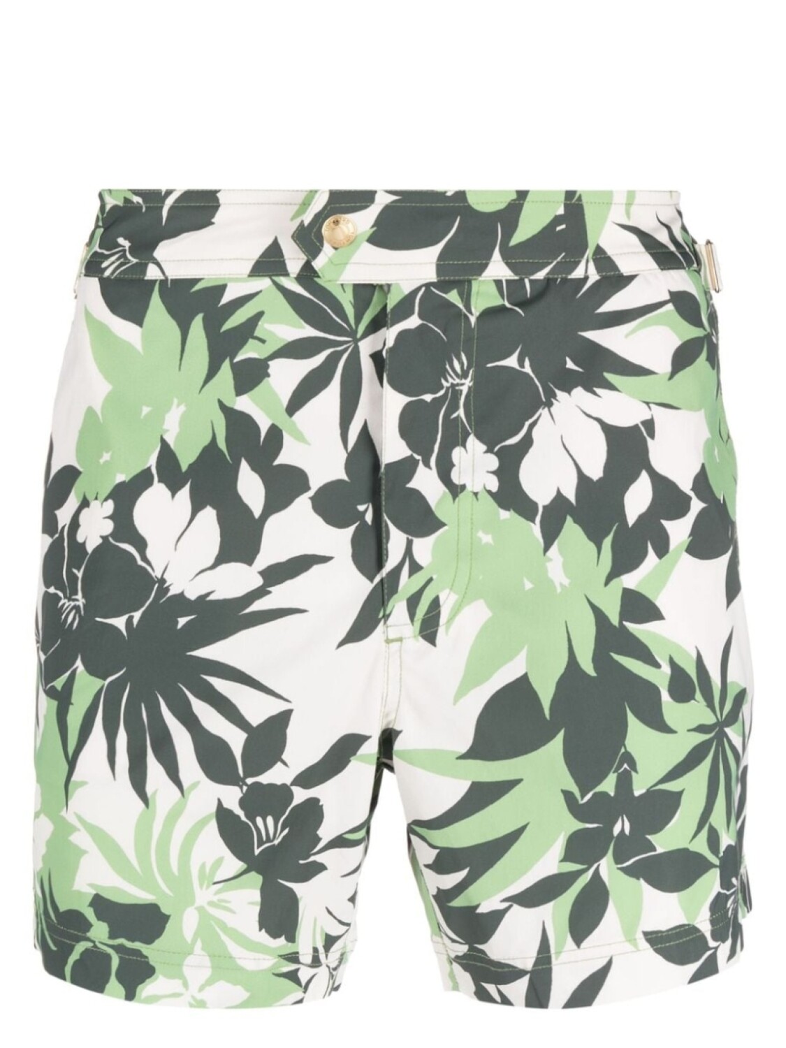

TOM FORD Tropical Flower-print swim shorts, зеленый