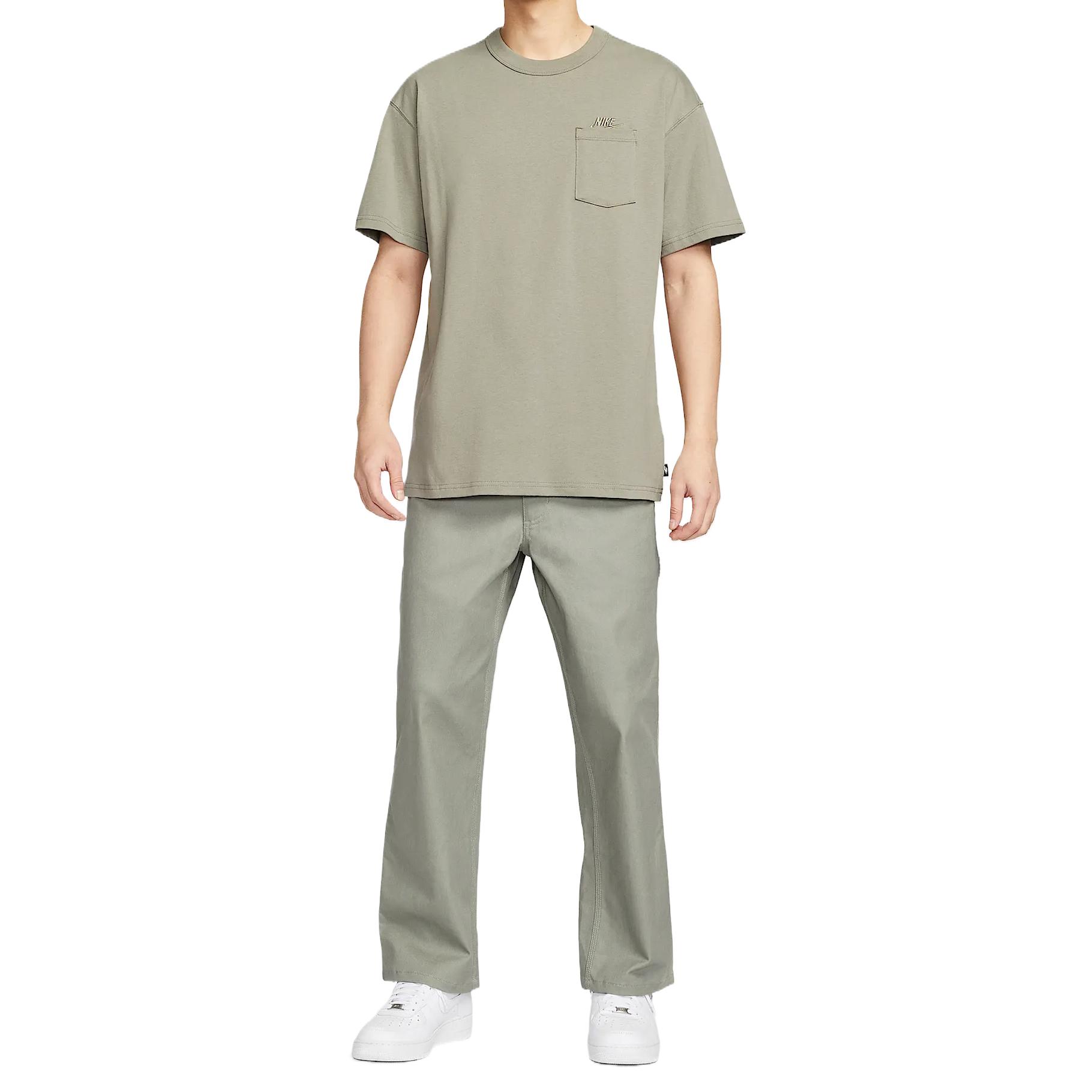 Nike Футболка мужская Light Army Green — фото 4
