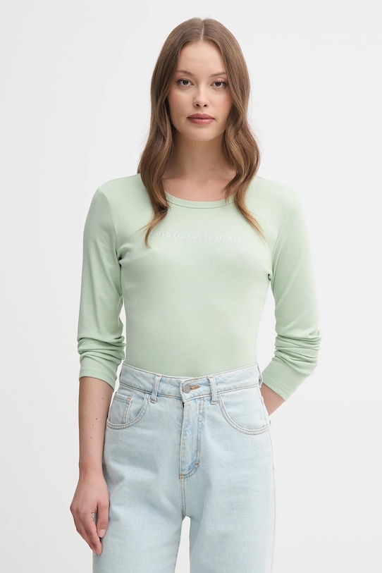 

Хлопковая водолазка United Colors Of Benetton, зеленый