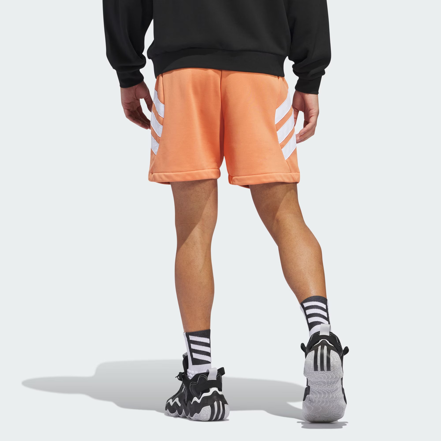 SS24 Harden Graphic Шорты Баскетбольные Мужские Светло-бежевый Коричневый Adidas — фото 3