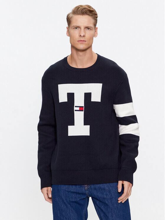 

Толстовка оверсайз Tommy Jeans, синий