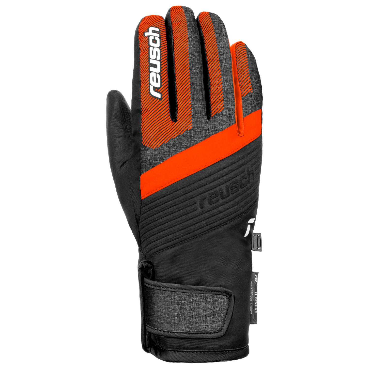 

Перчатки Reusch Duke R-Tex XT Junior, цвет Black/Black Melange/Shocking Orange