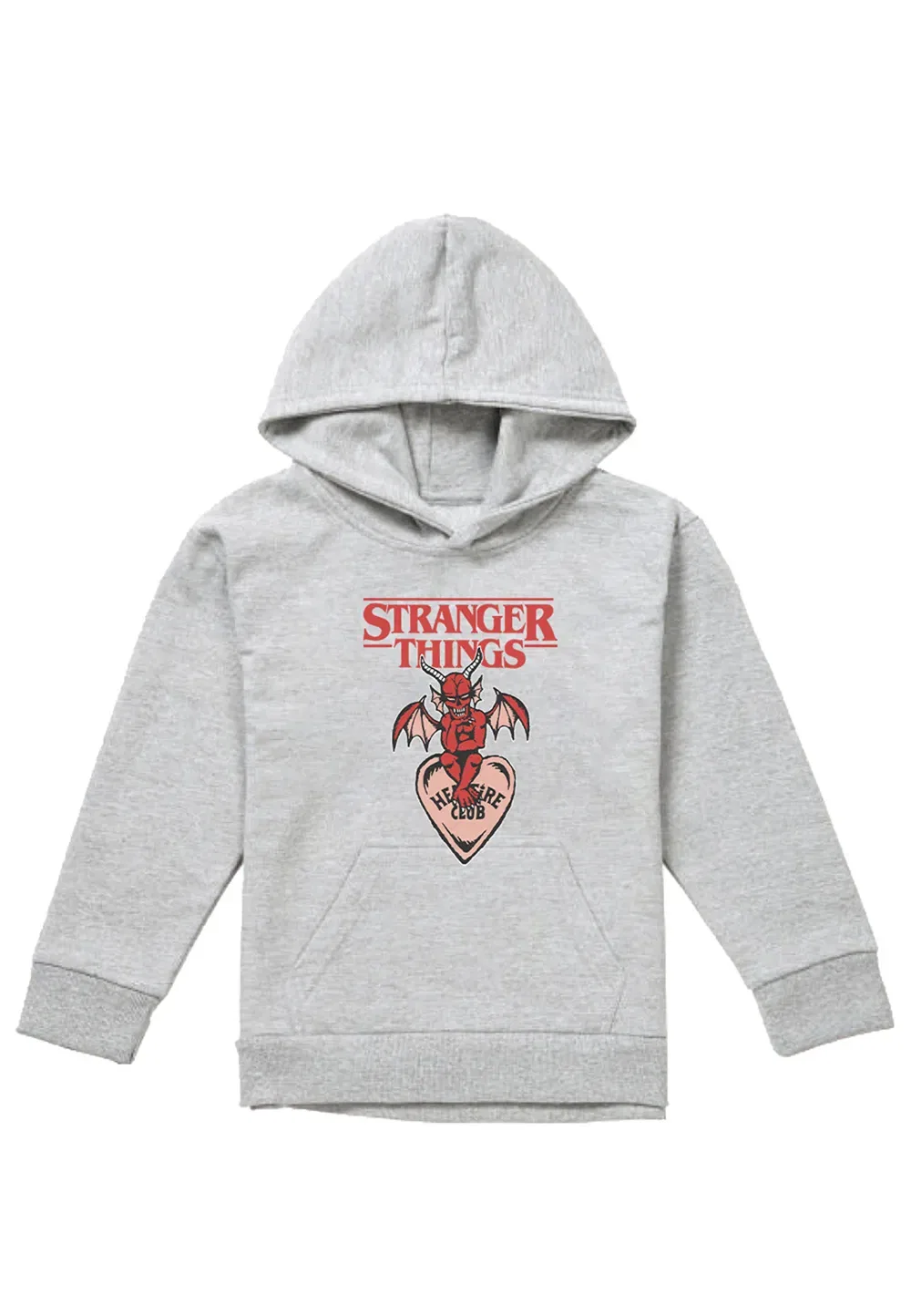 Детский худи Stranger Things Hellfire Heart, серый — фото 4