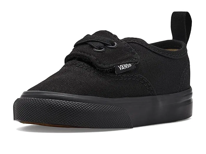 Кроссовки на эластичных шнурках Authentic Elastic V Vans Kids, Black/Black — фото 2