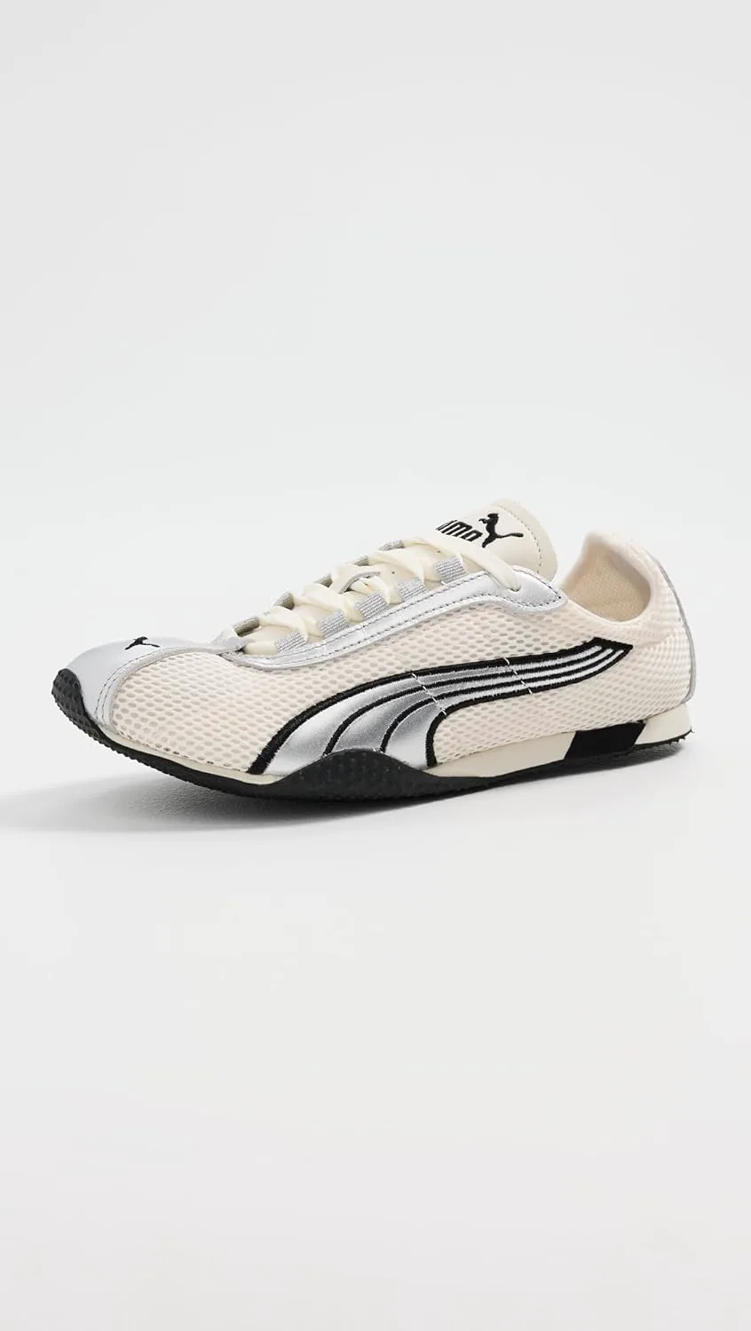 Мужские кроссовки PUMA H Street OG на шнуровке, повседневные - зеленые, слоновая кость/серебряный — фото 3