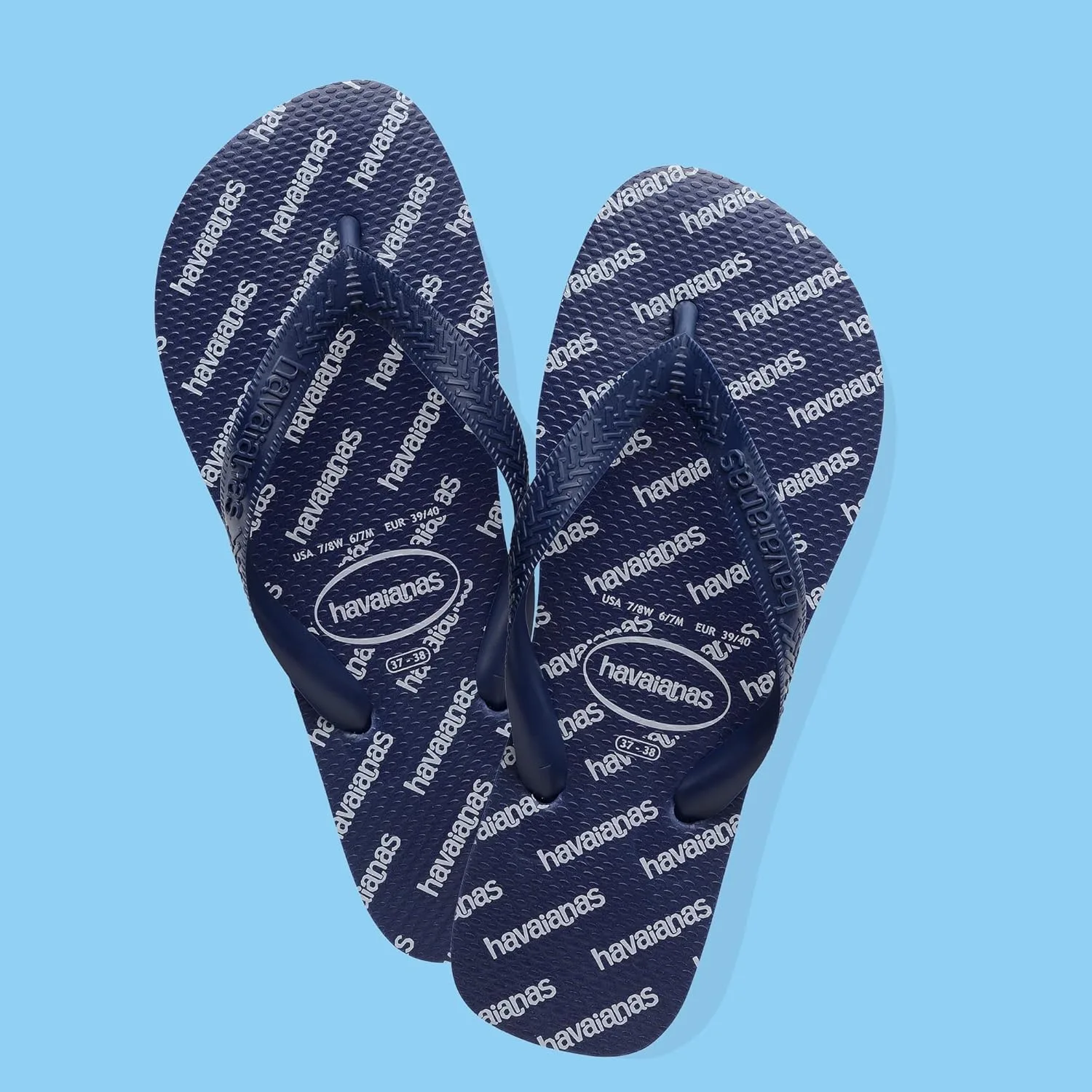 Шлепанцы Havaianas Top Logomania Essential, темно-синий — фото 2